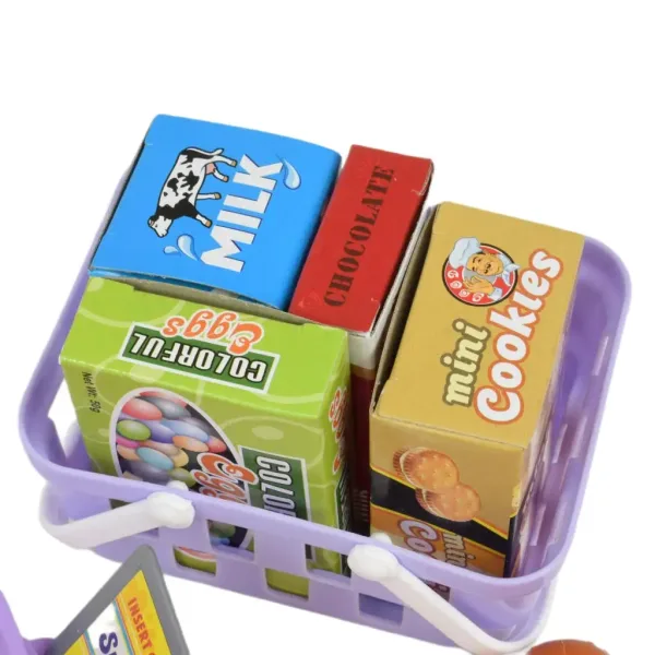Happy Shopping: Elektronická bielo-ružová pokladňa so zvukom a príslušenstvom 22,5 x 17cm obrázok 7
