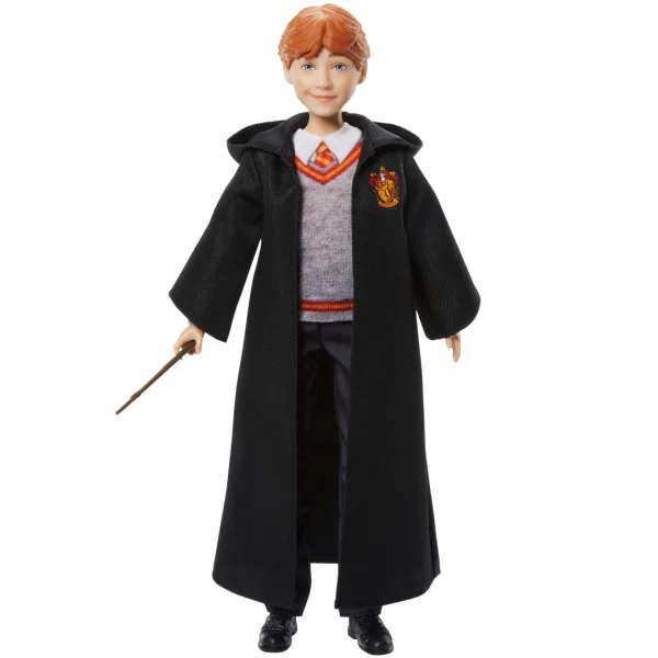 Harry Potter: Bábika Rona Weasleyho v plášti s čarovnou paličkou - Mattel obrázok 2