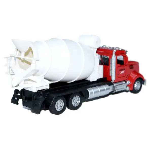 Heavy Duty Truck: Kovový model domiešavača s otvárateľnými dverami a otočným bubnom 1/36 obrázok 6