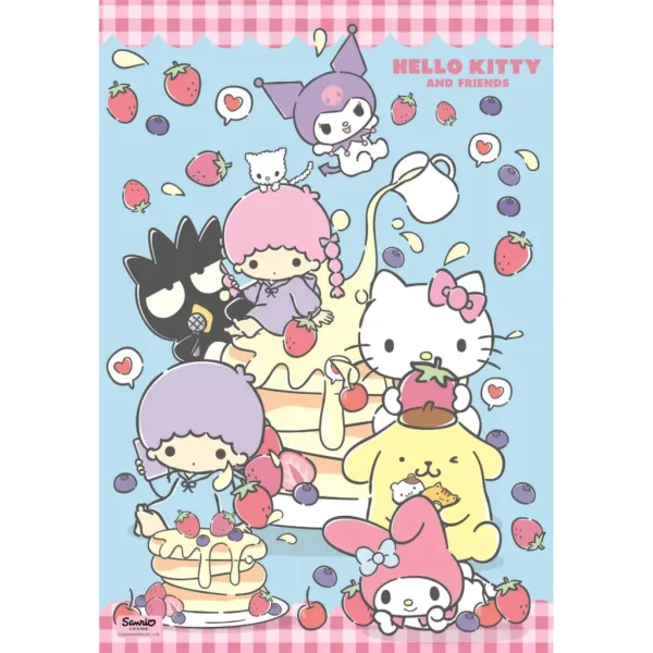 Hello Kitty a priatelia Sladké dobroty 1000 ks puzzle – Clementoni obrázok 2