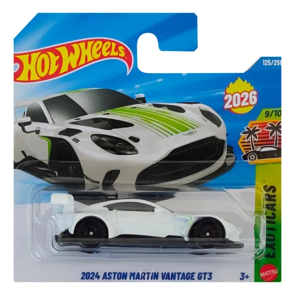 Hot Wheels: 2024 Aston Martin Vantage GT3 biely autíčko 1/64 - Mattel obrázok 1