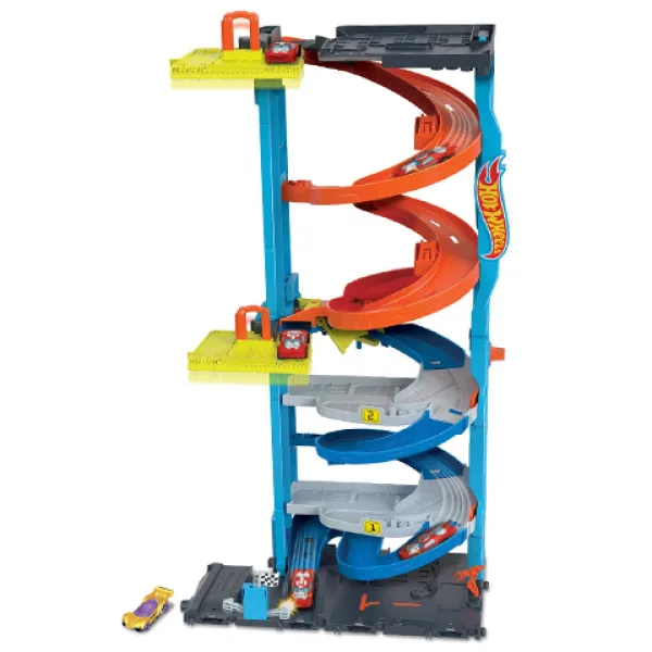 Hot Wheels City: 2v1 Pretekárska veža hrací set - Mattel obrázok 3