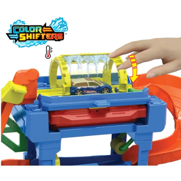 Hot Wheels City: Umývačka áut s farebnou zmenou s malým autom - Mattel obrázok 2