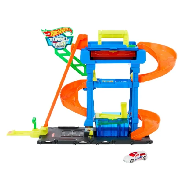 Hot Wheels City: Umývačka áut s farebnou zmenou s malým autom - Mattel obrázok 4