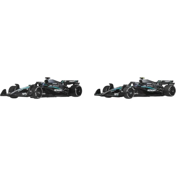 Hot Wheels F1 Malé Auto 2-balenie - Mercedes: Antonelli + Russell - Mattel obrázok 2