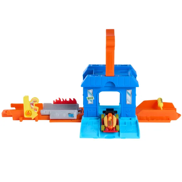 Hot Wheels: Mesto Dine & Go autíčková reštaurácia základná dráha – Mattel obrázok 2