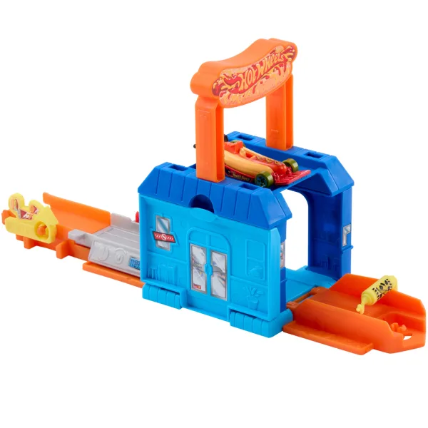 Hot Wheels: Mesto Dine & Go autíčková reštaurácia základná dráha – Mattel obrázok 5