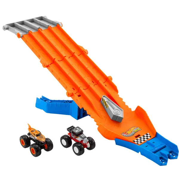 Hot Wheels Monster Trucks: Naháňačka s dráhou 2ks autíčok - Mattel obrázok 2