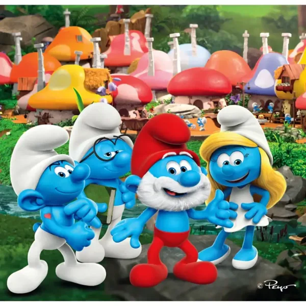 Hupikék trpaslíci dobrodružstvá 3x48ks supercolor puzzle - Clementoni obrázok 2