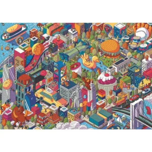 Imaginary Cities: New York UFT 1000 dielne puzzle - Trefl obrázok 2