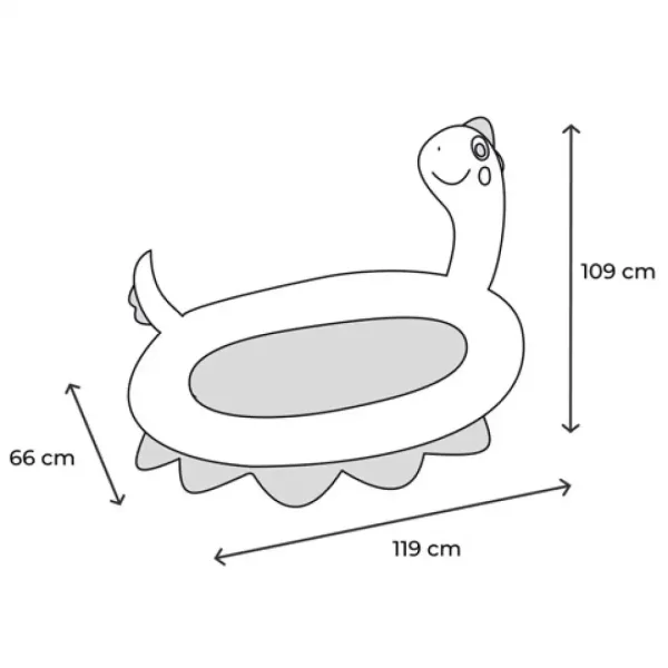 Intex: Dino Nafukovací striekajúci baby bazén 119x109x66cm obrázok 3
