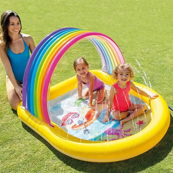 Intex: Dúhový striekajúci bazén 147x130x86cm obrázok 3