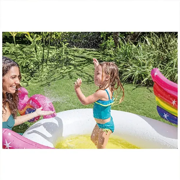 Intex: Jednorožec striekajúci detský bazén 272x193x104cm obrázok 3