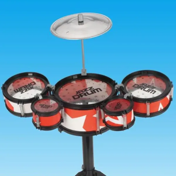 Jazz Drum 6 dielny červený bicí set so stojanom obrázok 2