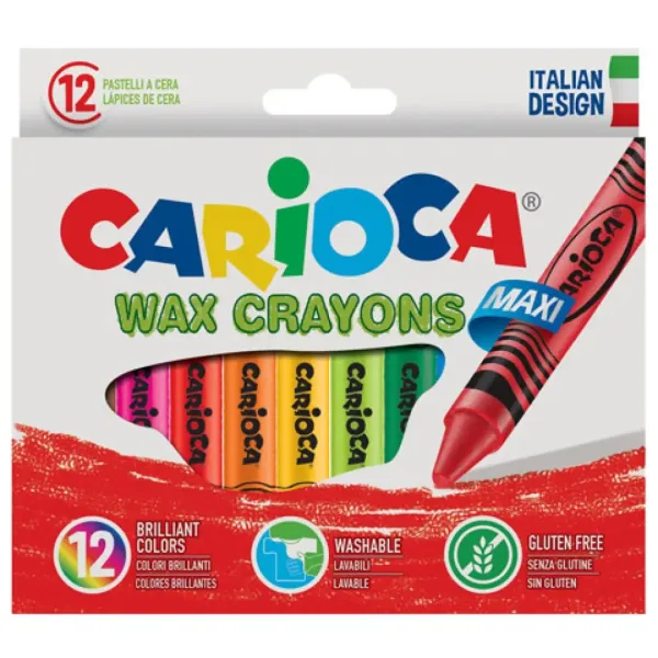 Jumbo sada voskoviek 12ks - Carioca obrázok 2