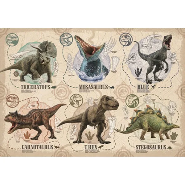 Jurassic World 104ks Super Color Puzzle - Clementoni obrázok 2