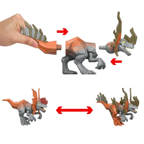 Jurassic World: Mayhem Mix-Ups DIY Mutant dinosaurus Dilophosaurus - Mattel obrázok 3