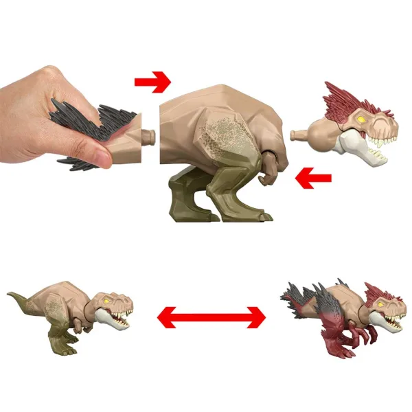 Jurassic World: Mayhem Mix-Ups DIY Mutant dinosaurus T-Rex - Mattel obrázok 3
