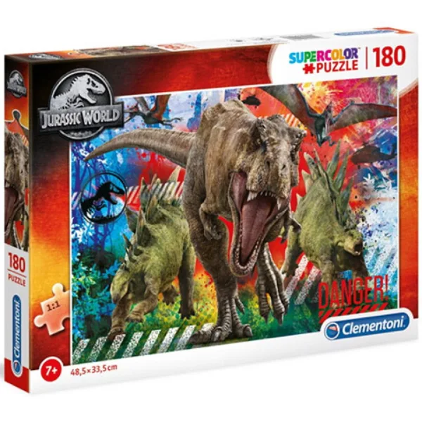 Jurassic World Supercolor 180ks puzzle - Clementoni obrázok 1