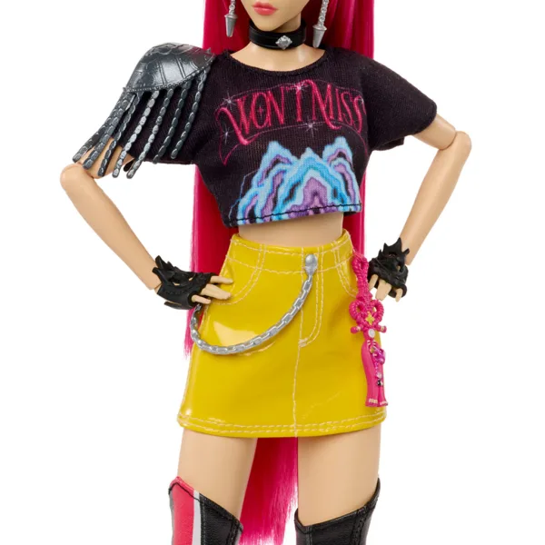 K-Pop Démonskí lovci: Mira módna bábika so zbraňou – Mattel obrázok 5