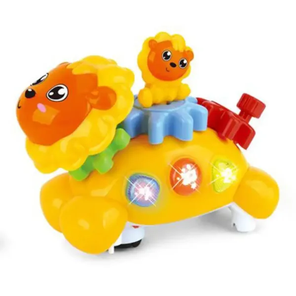 Kolembajúci sa lev baby hračka so svetelnými a zvukovými efektmi obrázok 2