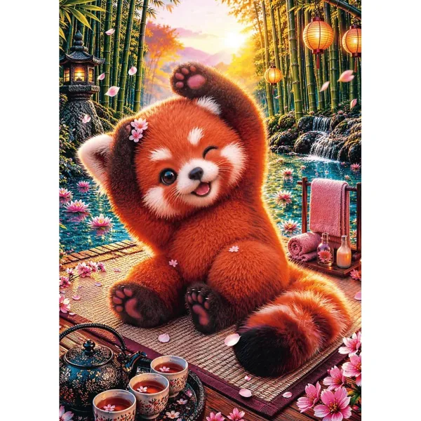 Kúzelná červená panda 500ks Premium plus kvalita puzzle - Trefl obrázok 2