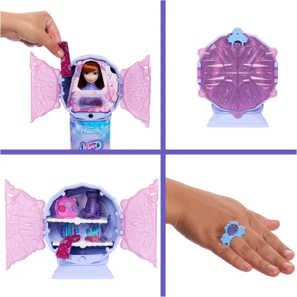 Ľadové kráľovstvo - Ľadový kryštál prekvapenie - Anna Ľadové kráľovstvo 2 v oblečení - Mattel obrázok 5
