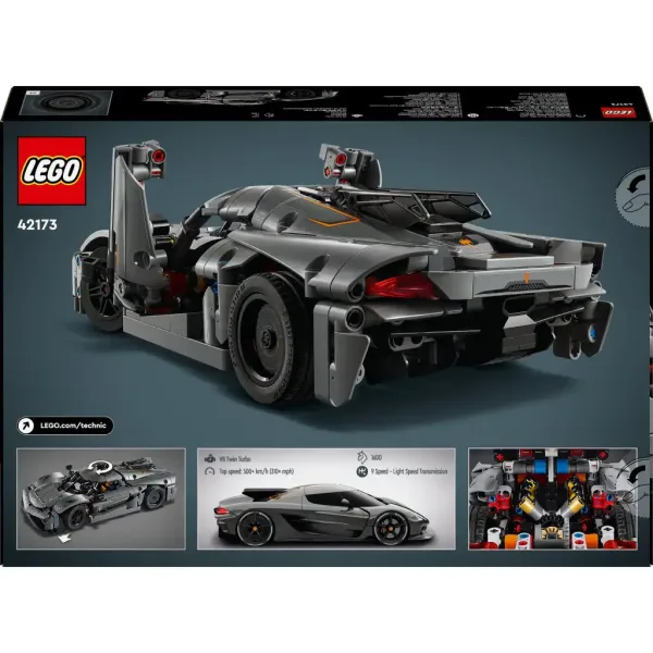 LEGO® Technic: Koenigsegg Jesko Absolut šedé hyperauto (42173) obrázok 8