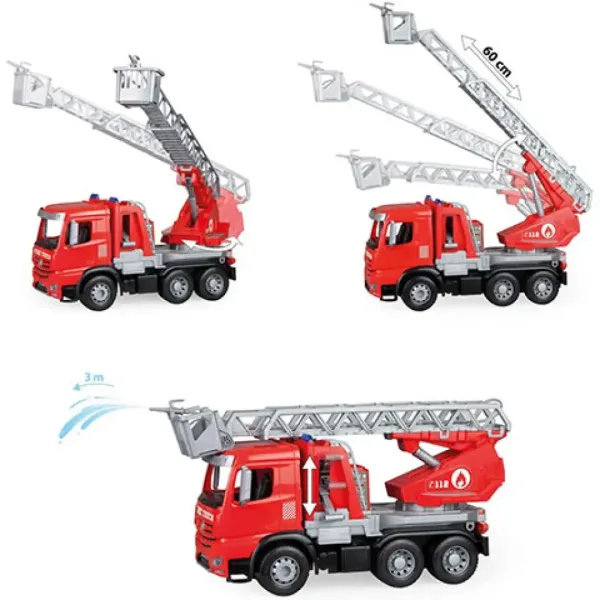 LENA: Mercedes-Bens Arocs hasičské auto s rebríkom 48cm obrázok 3