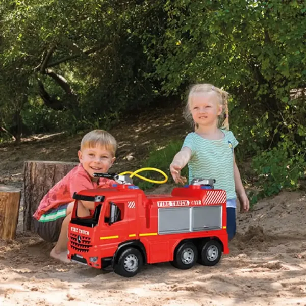 LENA: Mercedes-Bens Arocs obrovské hasičské auto 65cm obrázok 5
