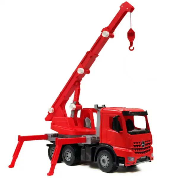 LENA: Mercedes-Benz Arocs veľké žeriavové požiarne auto 70 cm obrázok 2