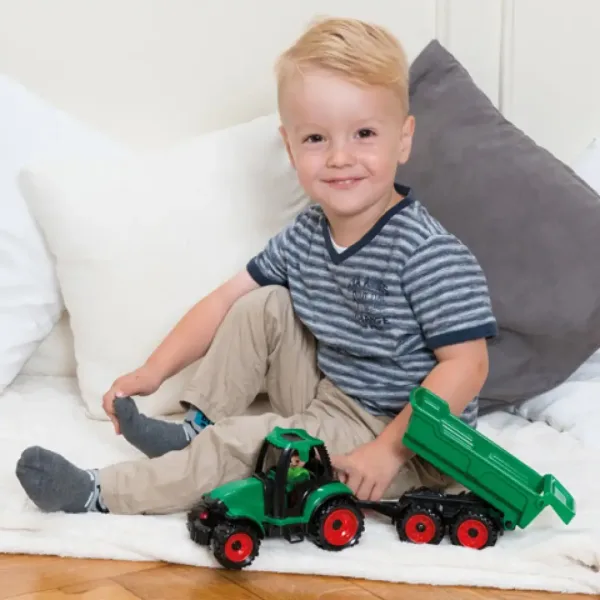 LENA: Truckies traktor s prívesom a figúrkou 36 cm obrázok 4