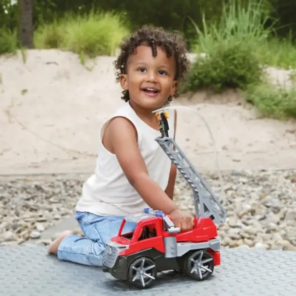 LENA: Truxx 2 červené hasičské auto s rebríkom 29cm obrázok 4