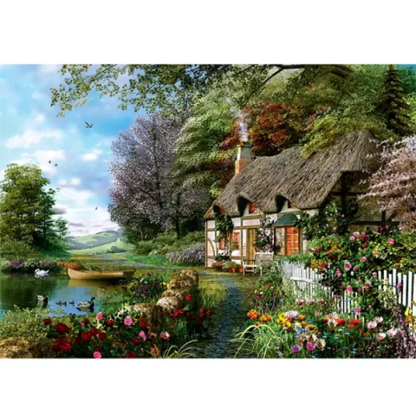 Lesná chalúpka 1000ks puzzle obrázok 2