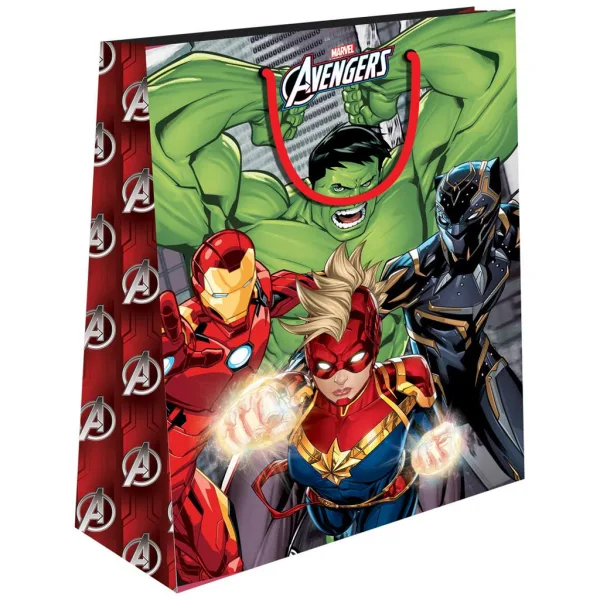 Luna: Marvel Avengers darčeková taška s motívom superhrdinov 26x32x12cm obrázok 2