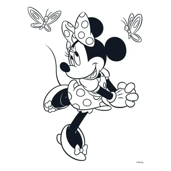 Luna: Minnie myš farbička, s nálepkami a 6 ks fixiek obrázok 4