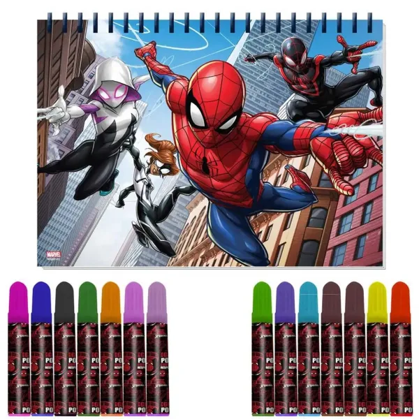 Luna: Spiderman set so šablónou a nálepkou 54x47cm obrázok 2