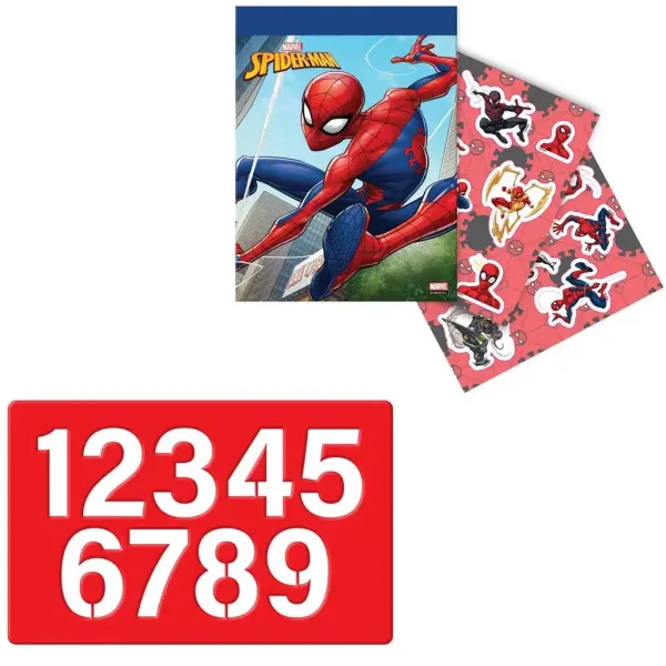 Luna: Spiderman set so šablónou a nálepkou 54x47cm obrázok 3