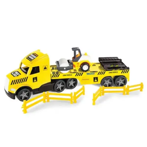 Magic Truck Technic: Kamión s cestným valcom a svetlom 80cm - Wader obrázok 2