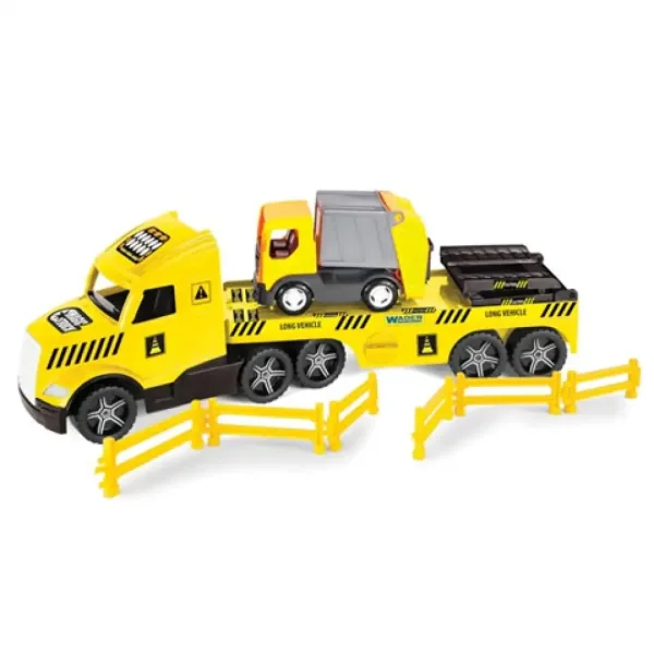 Magic Truck Technic: Kamión so smetiarskym vozidlom a svetlom - 80cm Wader obrázok 2
