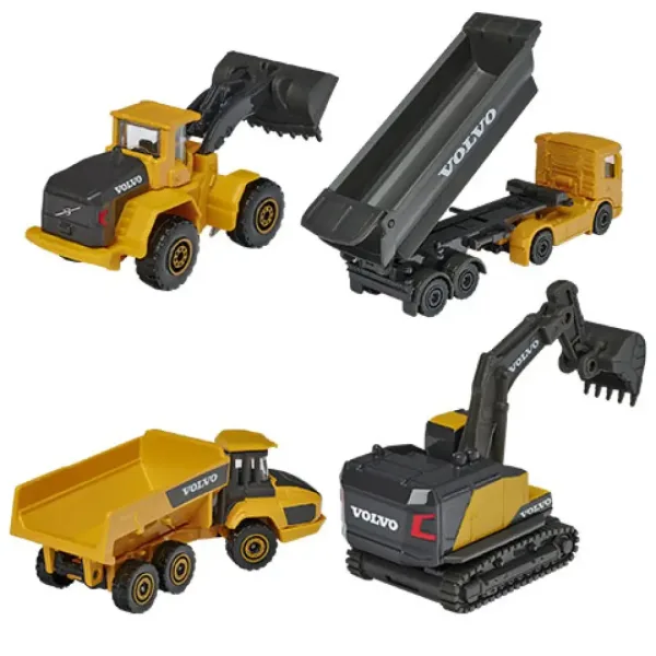 Majorette - Volvo Edition stavebné stroje 4ks súprava - Simba Toys obrázok 3