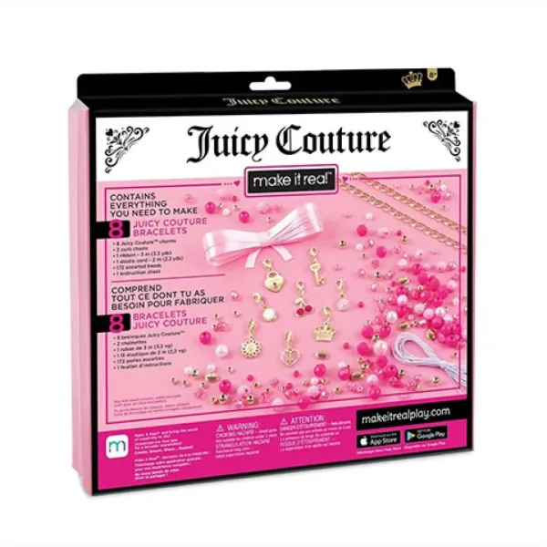 Make It Real: Juicy Couture náramky - Len ružová obrázok 2