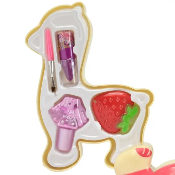 Make-Up Set: Trojposhodová mejkap paleta v tvare lamy obrázok 5