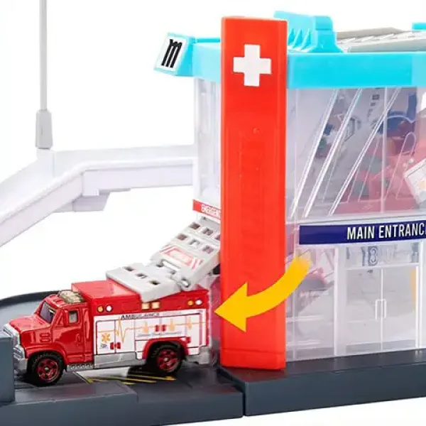 Matchbox: Action Drivers Helikoptérová záchranná stanica herná sada - Mattel obrázok 4