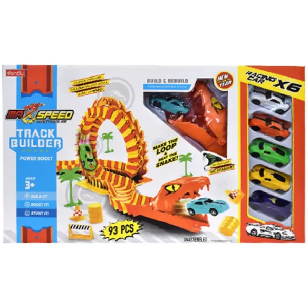 Max Speed Anakonda autodráha so 6 autíčkami obrázok 3