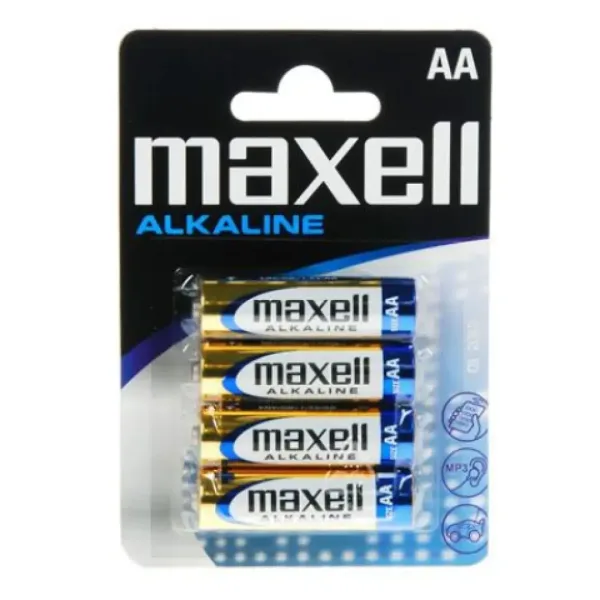 Maxell: Alkalická stužková batéria 1.5V AA LR6 4ks blisterové balenie obrázok 1