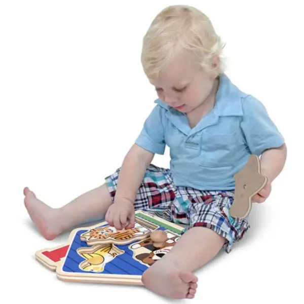 Obrázkové puzzle s rúčkou - Melissa & Doug obrázok 2