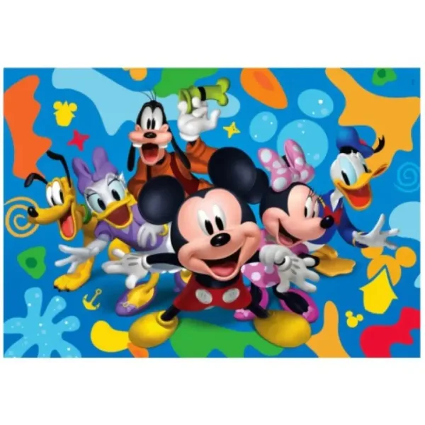 Mickey Mouse a priatelia Supercolor 104-dielne puzzle - Clementoni obrázok 2