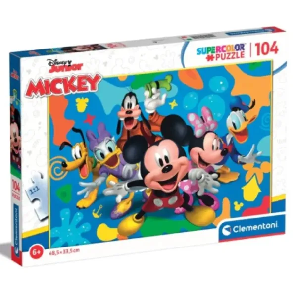 Mickey Mouse a priatelia Supercolor 104-dielne puzzle - Clementoni obrázok 1