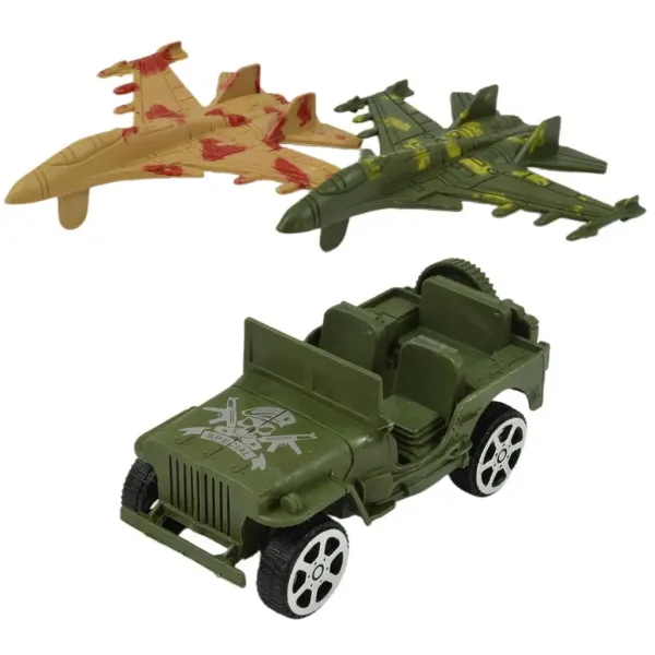 Military Set: Veľký vojenský hrací set s vozidlami a figúrkami vojakov obrázok 2